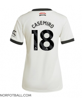 Billige Fotballdrakt Manchester United Casemiro #18 Replika Tredjedrakt Dame 2024-25 Kortermet